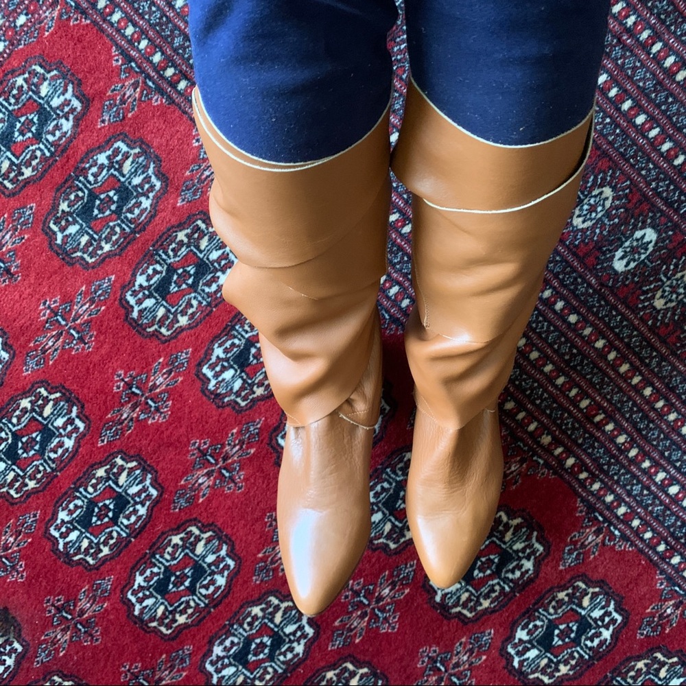 NEW Italian Wrap Leather Boots NWOT